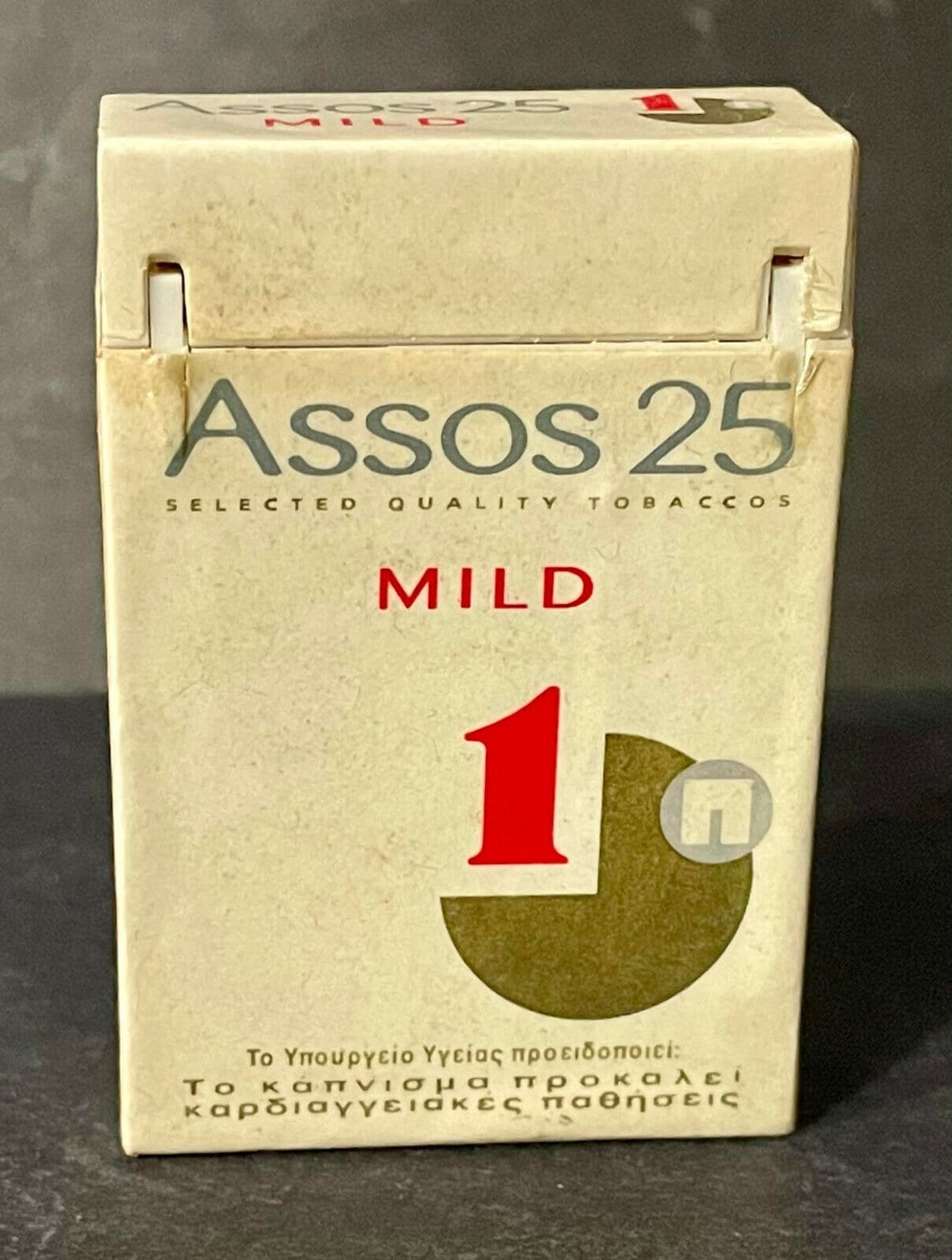 assos red cigarettes Vintage Greece ASSOS INTERNATIONAL Papastratos Cigarettes Advert. Lighter  90's
