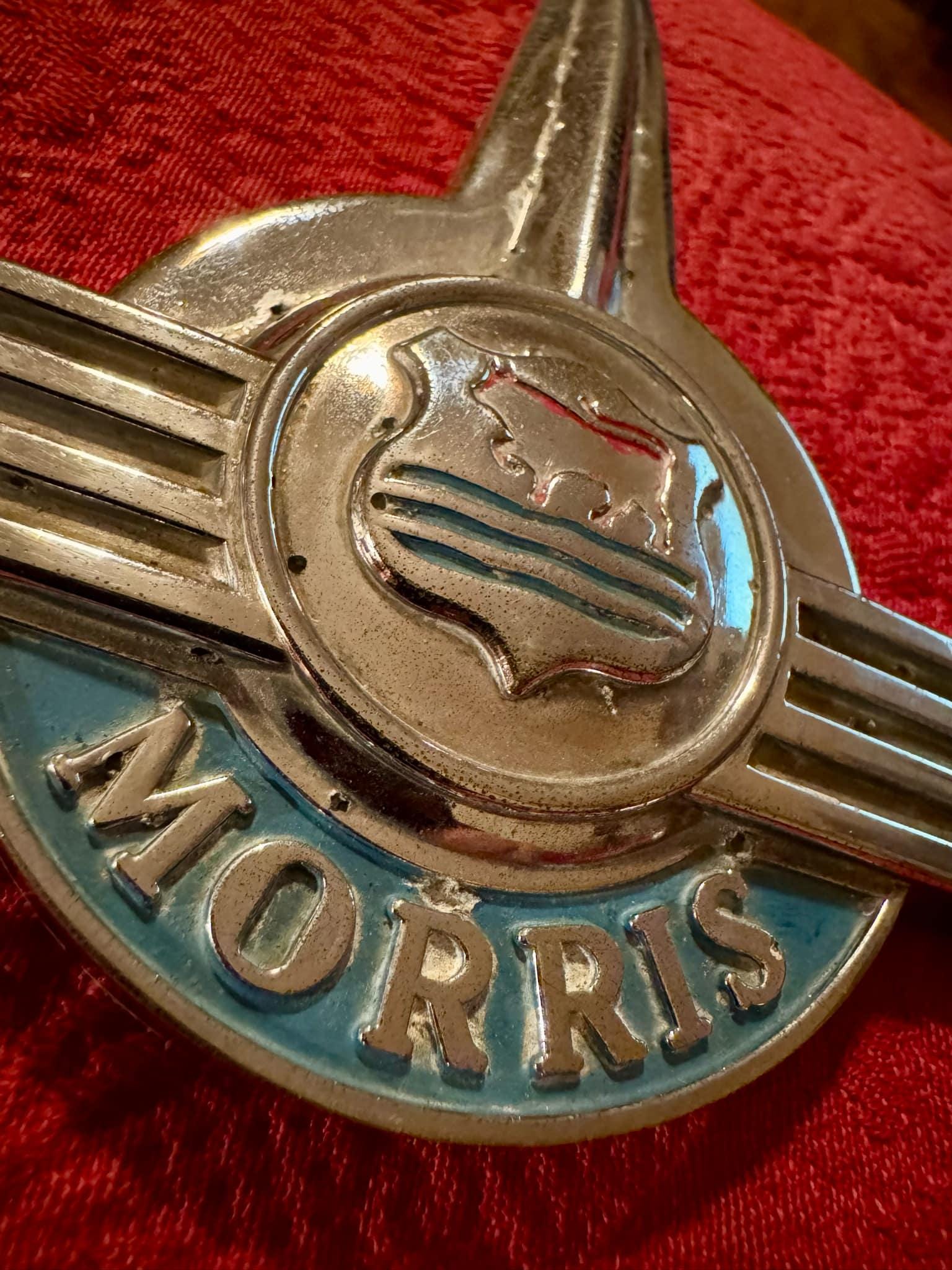 金属製カーエンブレム 1950年代 MORRIS PANEL VAN ボンネット 