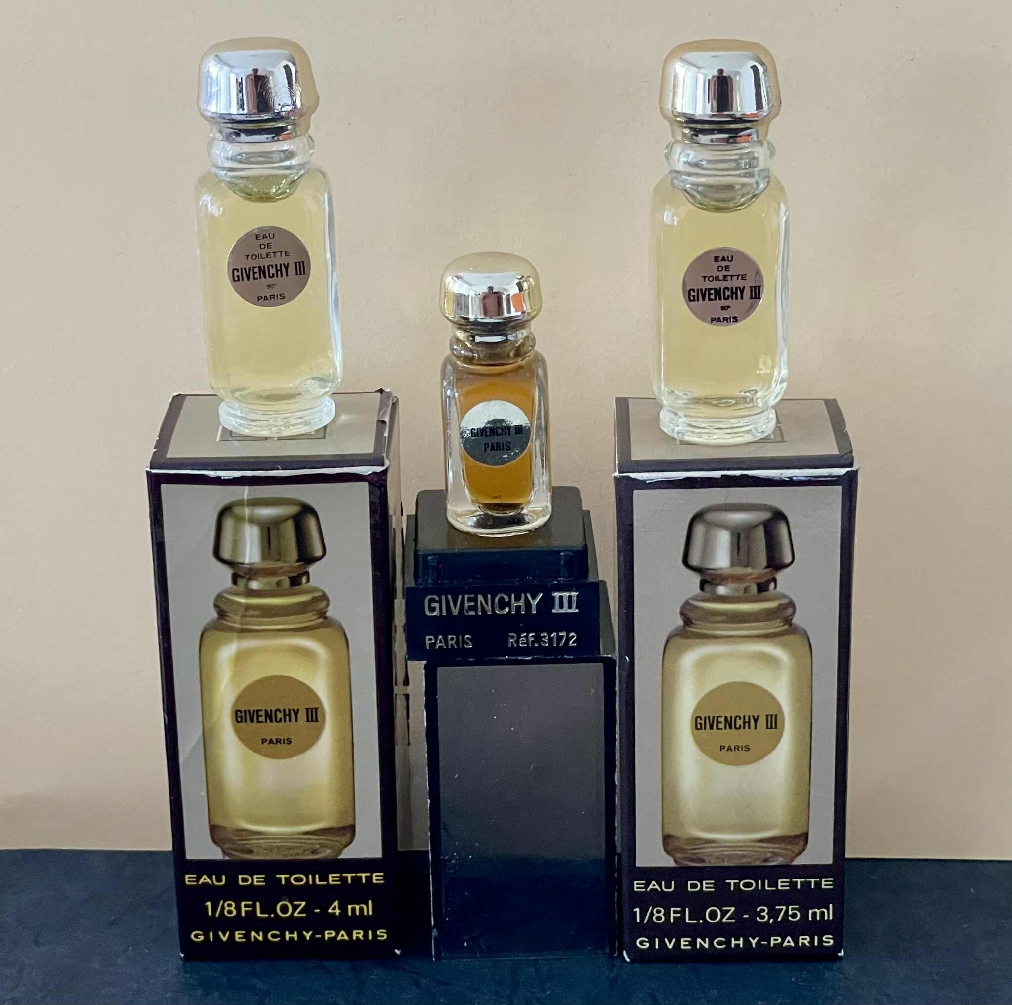 ジバンシィIII パリ ミニチュアオードトワレ 3個セット 4ml-3.75ml-2ml