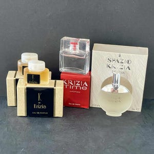KRIZIA Lot of 4 Miniatures Eau De Toilette and Parfum (2x4ml & 2x5ml)