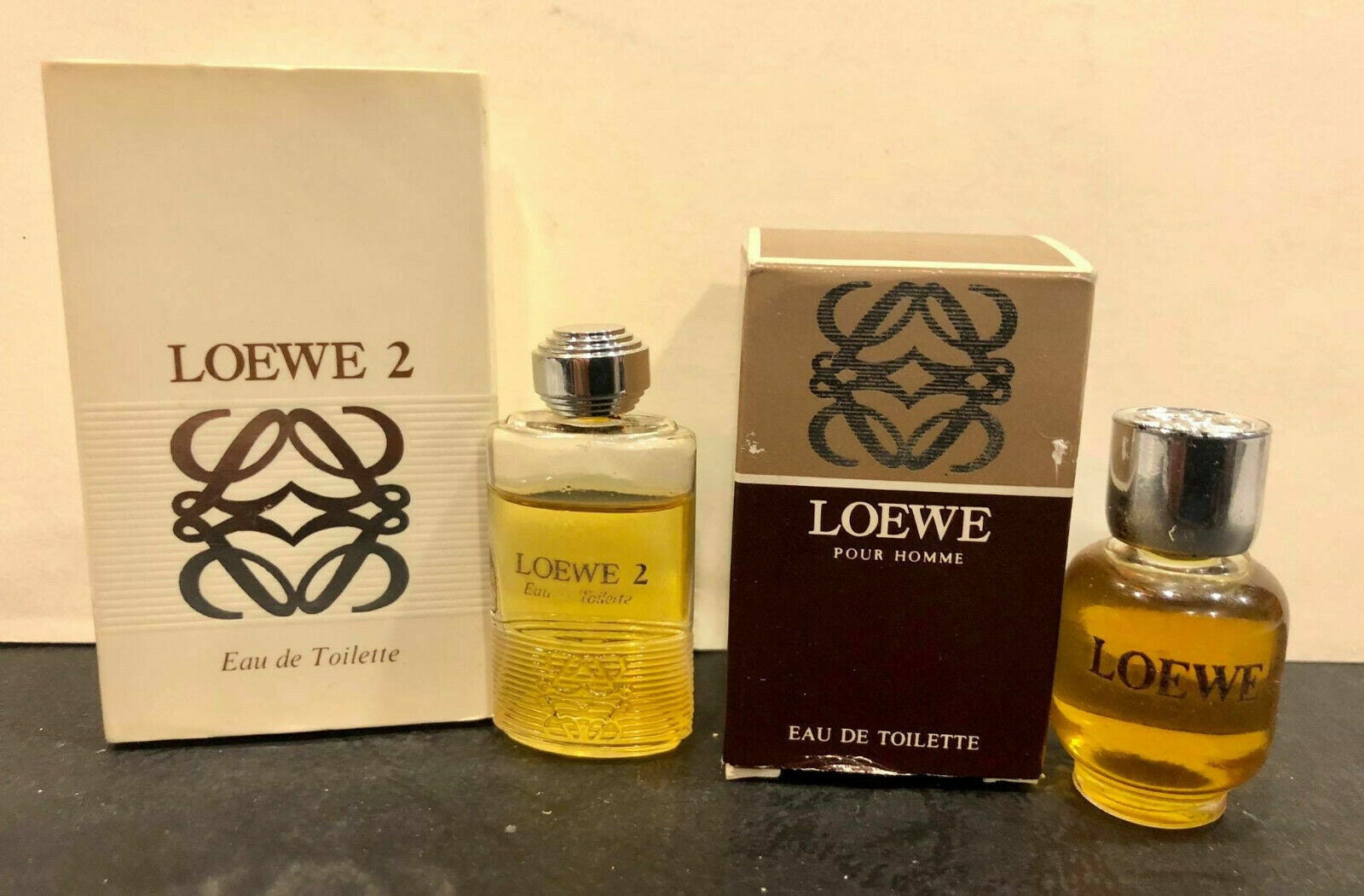 Vintage Eau De Toilette LOEWE 2 & LOEWE Pour Homme (lot of 2) Mini