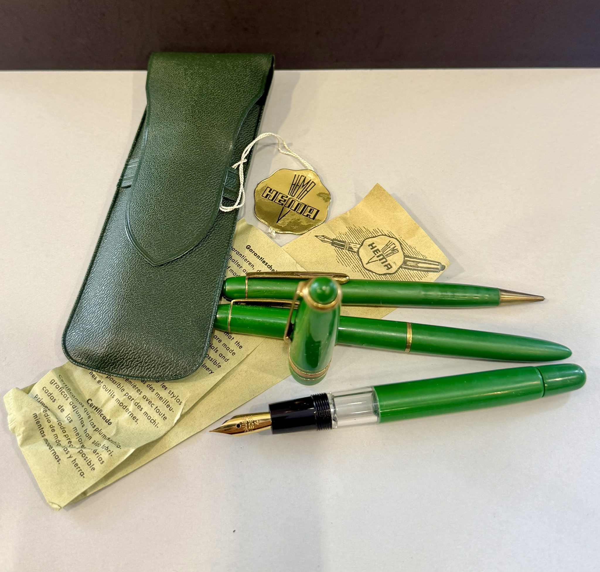 WATERMAN 緑色 万年筆 専用ケース付き ウォーターマン ペンケース - Etsy 日本