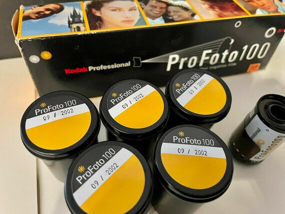 KODAK 100asa 36 Exp Outdated 35mm PROFOTO Color Film, Lot of 5