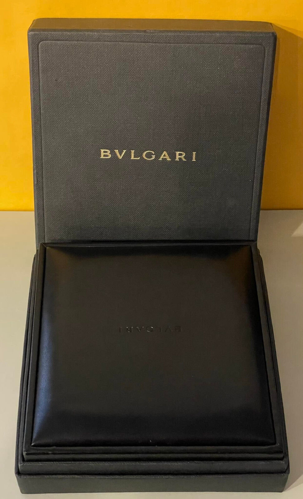 BVLGARI Jewelry Box Empty Gift Leather Wooden Box With Outer