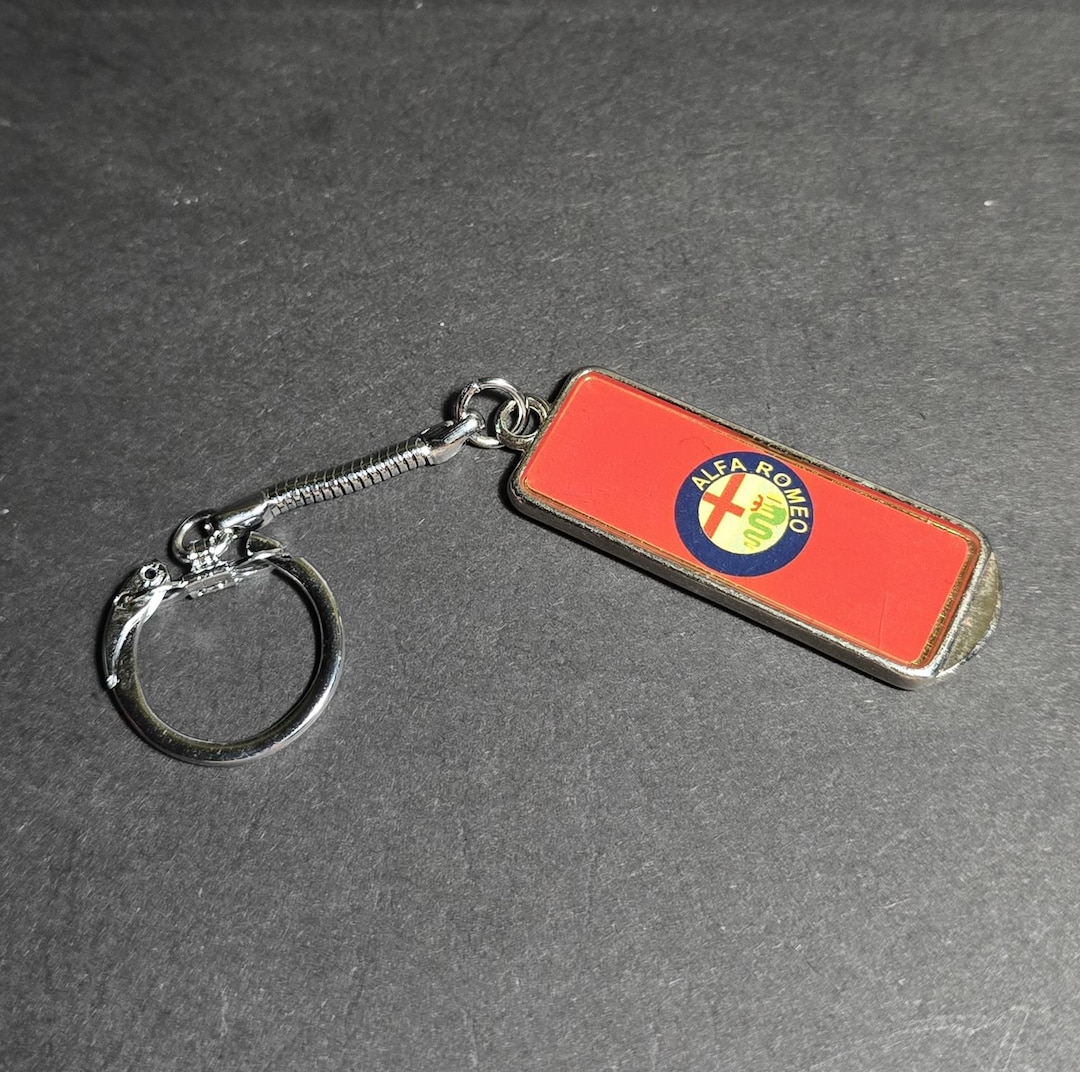 Vintage ALFA ROMEO Key Ring Keychain 70's (NOS) New Old Stock Εxcellent ...