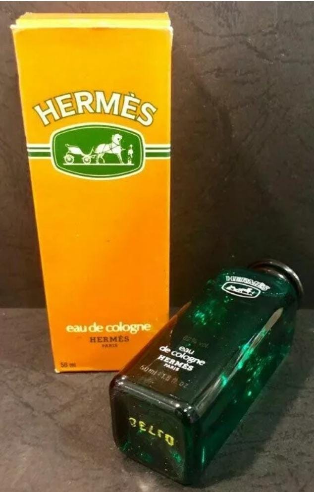 Vintage Eau De Cologne HERMES, 60ml Splash, Paris-france Unused in