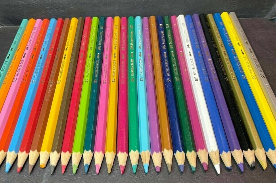 Faber-Castell watercolour Pencils 色鉛筆 Amazon | ファーバーカステル FABER-CASTELL 水彩色鉛筆 24色 赤