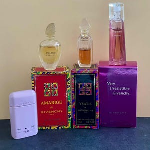 GIVENCHY Lot of 4 Miniatures Eau De Toilette and Perfume 4ml With box
