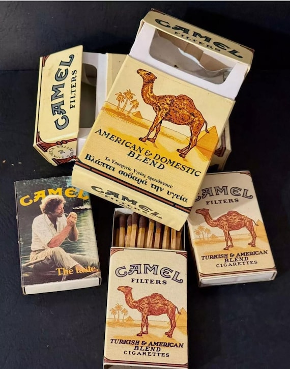 ヴィンテージ CAMEL タバコ 空パック2個と安全マッチ3個セット