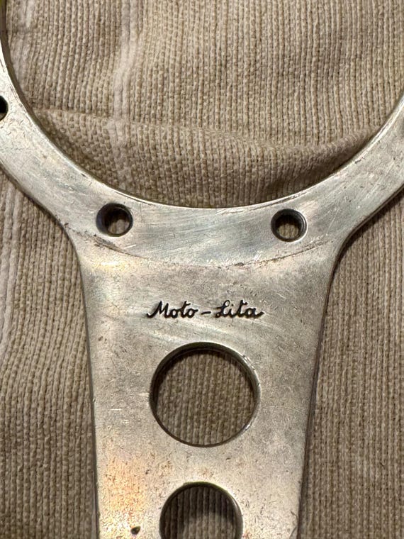Vintage MOTO LITA Wood Steering Wheel 35cm - Etsy