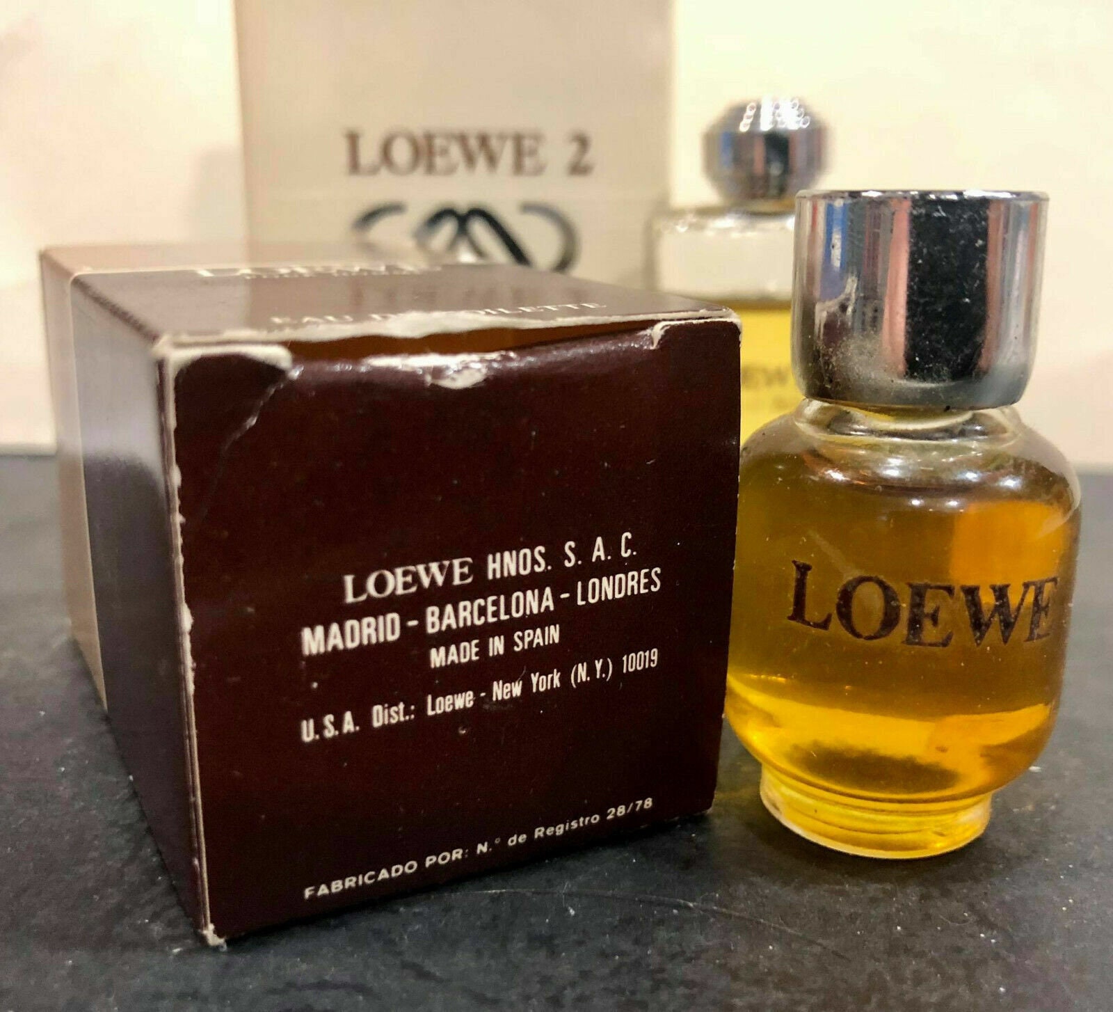 Vintage Eau De Toilette LOEWE 2 & LOEWE Pour Homme (lot of 2) Mini