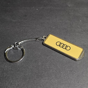 Vintage AUDI nyckelring 70-tal (NOS) Ny gammal lager Utmärkt kvalitet!
