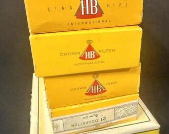 ヴィンテージ HB タバコ 空パック 5個セット（コレクション用） - Etsy