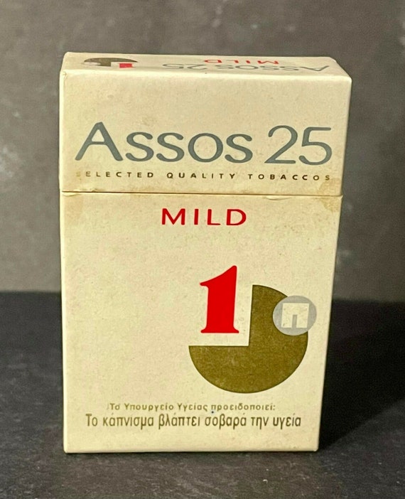 Vintage Greece ASSOS INTERNATIONAL Papastratos Cigarettes Advert. Lighter  90's