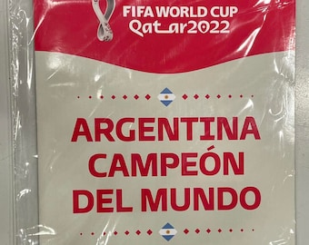 PANINI Mega Póster Copa Mundial de la FIFA Qatar 2022 + 30 Adhesivos Argentina