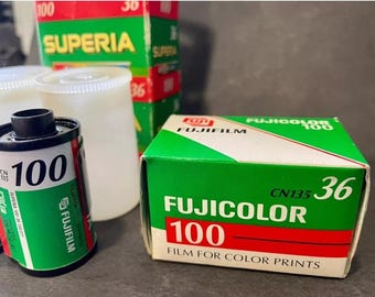 FUJI SUPERIA100, Lot of 3 Color Film 35mm, 36 Exp., Expired Film