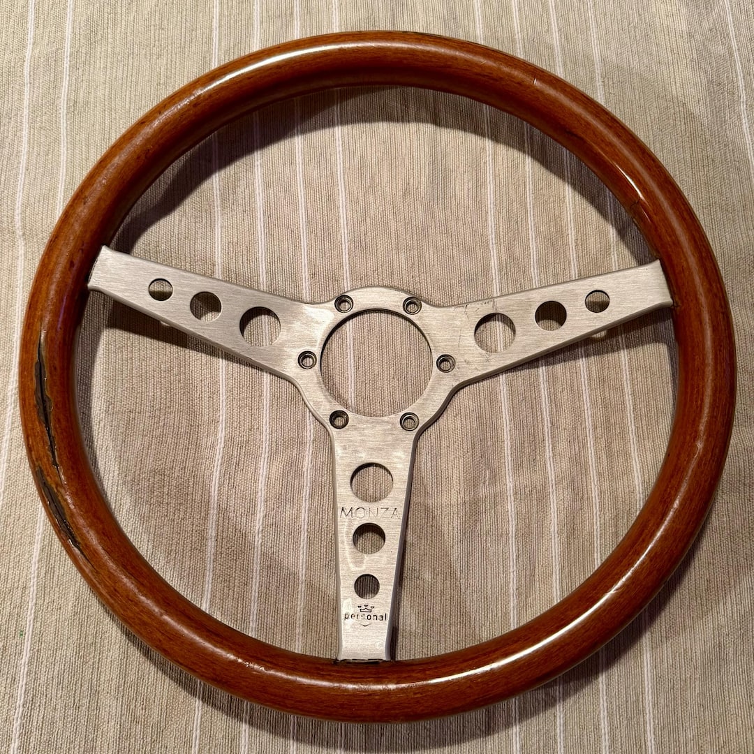 Vintage MONZA Wood Steering Wheel 35cm Made in Italy - Etsy