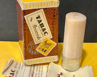 Vintage TABAC Rasiermesser, 80 gr, Rasierseife, ungebraucht in Geschenkbox (NOS)