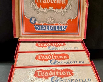 Vintage STAEDTLER TRADITION 1662 Green Pencils (1 Gross) Germany 144 Unsharpened