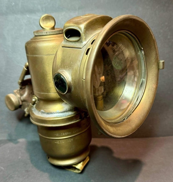 Vintage Brass LUCAS King of the Road Carbide Front Bicycle Cycle