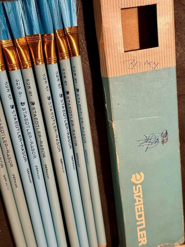 ヴィンテージ STAEDTLER-Rasor 鉛筆消しゴム (9 個セット) ドイツ製 No