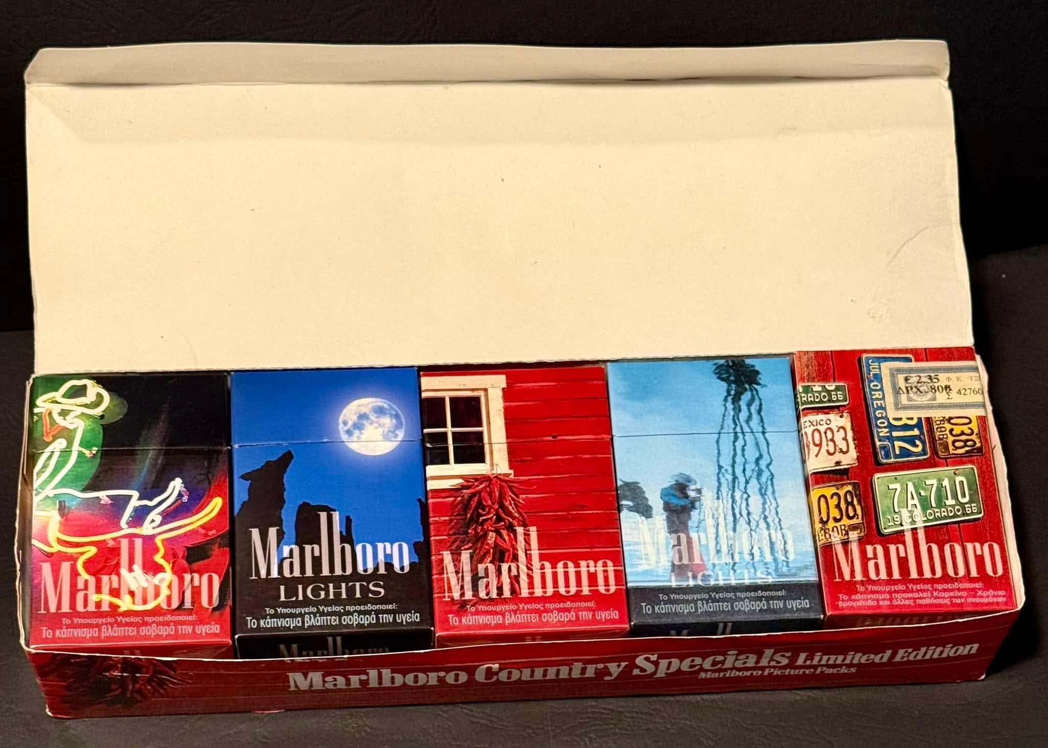 Vintage MARLBORO Cigarettes Lot of 10, Limited Edition, Country