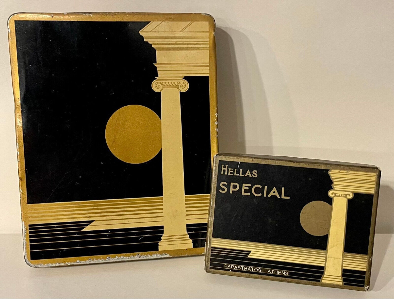 豪奢な Vintage Greek Cigarettes HELLAS SPECIAL by PAPASTRATOS Lot アンティーク雑貨