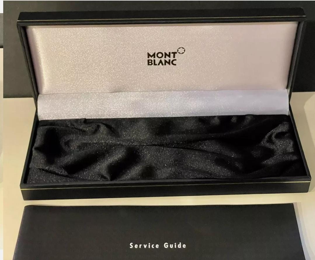 Authentic MONT BLANC Ball Point Pen Box Presentation Empty Gift Box Booklet Etsy Canada
