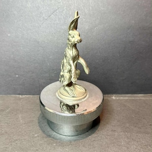 Original British AEL Chrome Plated ALVIS HARE Rabbit Car Mascot