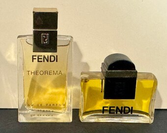Vintage Eau de Parfum THEOREMA & Eau de Toilette de FENDI 2x5ml mini-miniatura