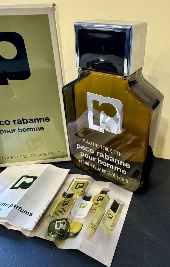 Vintage Eau De Toilette PACO RABANNE, 240ml Splash, Old Formula