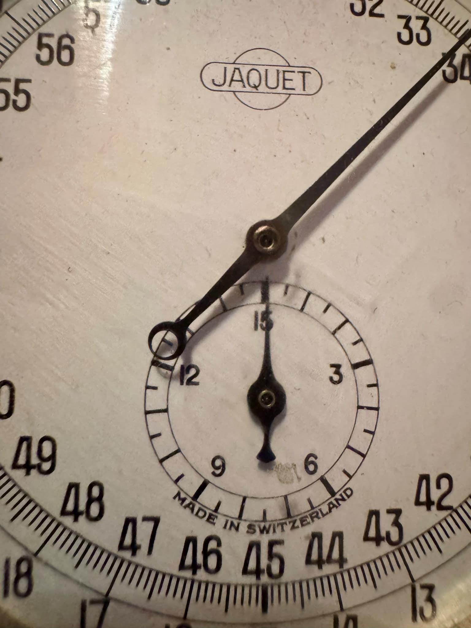 JAQUET SWISS MADE レア アンティーク ヴィンテージ ストップウォッチ JAQUET SWISS MADE レア アンティーク ヴィンテージ ストップウォッチ