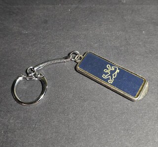 Portachiavi Auto In Lega E Pelle Per Peugeot - Compatibile Con 206, 207, 2008, 307, 308, 3008, 406, 407, 408, 4008, 508, 5008 - Regalo Uomo Donna, Colore Nero