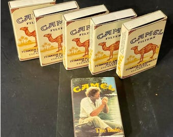 ヴィンテージ CAMEL タバコ 安全マッチ 6 個セット 70 年代 (NOS