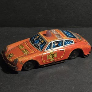 Vintage Japanese Friction Fire Chief Car