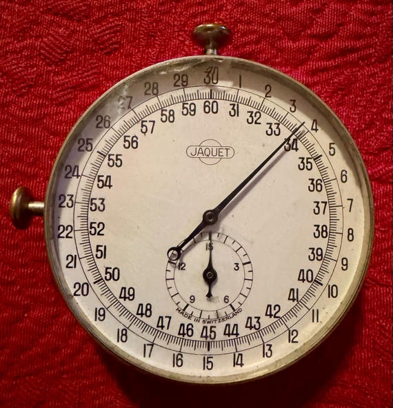 Vintage Swiss Mechanical Stopwatch Jaquet Swiss Made (working) - Etsy
