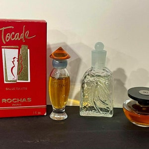 Vintage Eau de Toilette TOCADE, FLEUR D&#39; Eau, Parfum von Rochas, Mini Miniatur