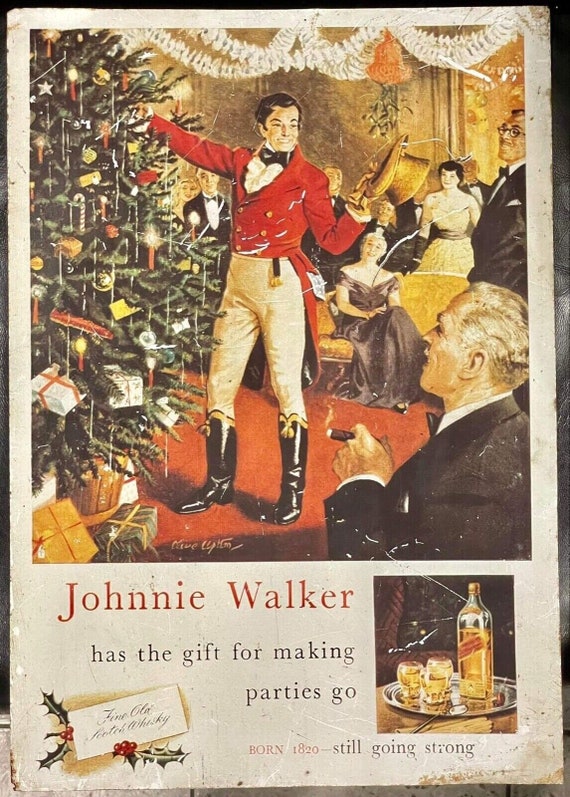Johnnie Walker ビンテージポスター フレーム付き 1820年以降