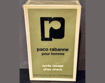 Vintage After Shave PACO RABANNE, 125ml-4.2 fl oz, Old Formula, Sealed RARE