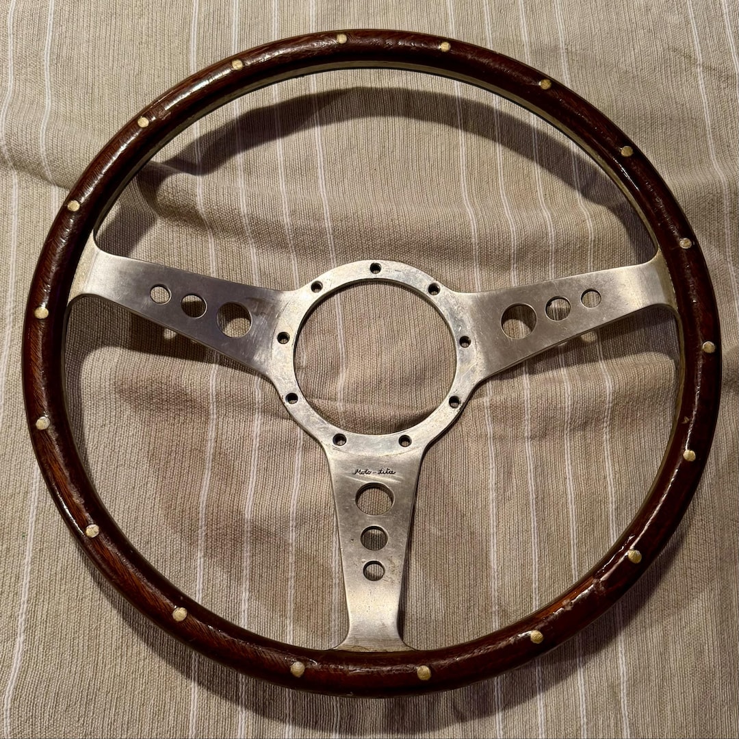 Vintage MOTO LITA Wood Steering Wheel 35cm - Etsy