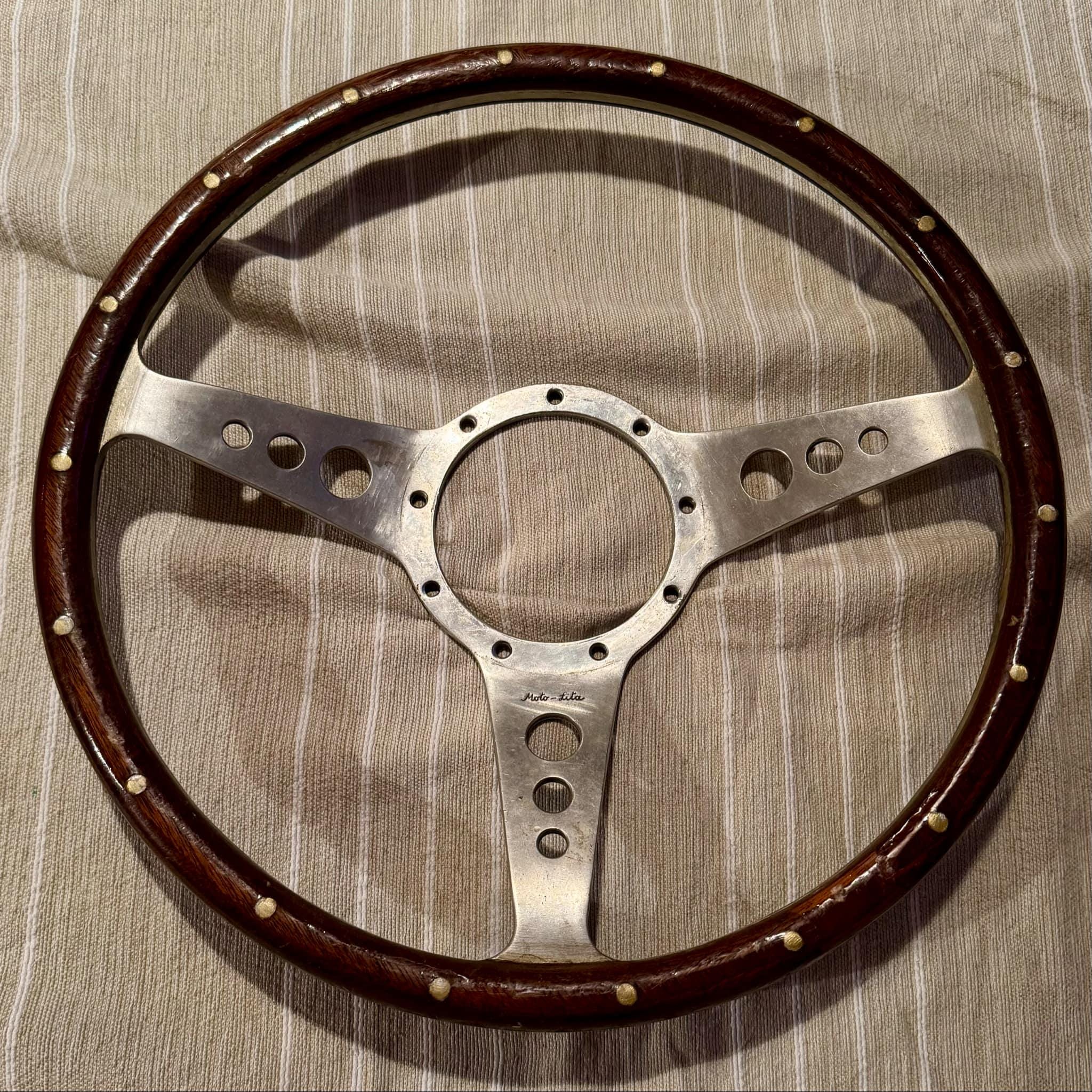 Vintage MOTO LITA Wood Steering Wheel 35cm - Etsy