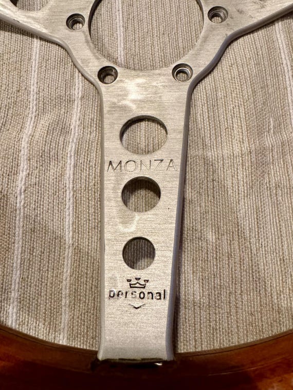 Vintage MONZA Wood Steering Wheel 35cm Made in Italy - Etsy