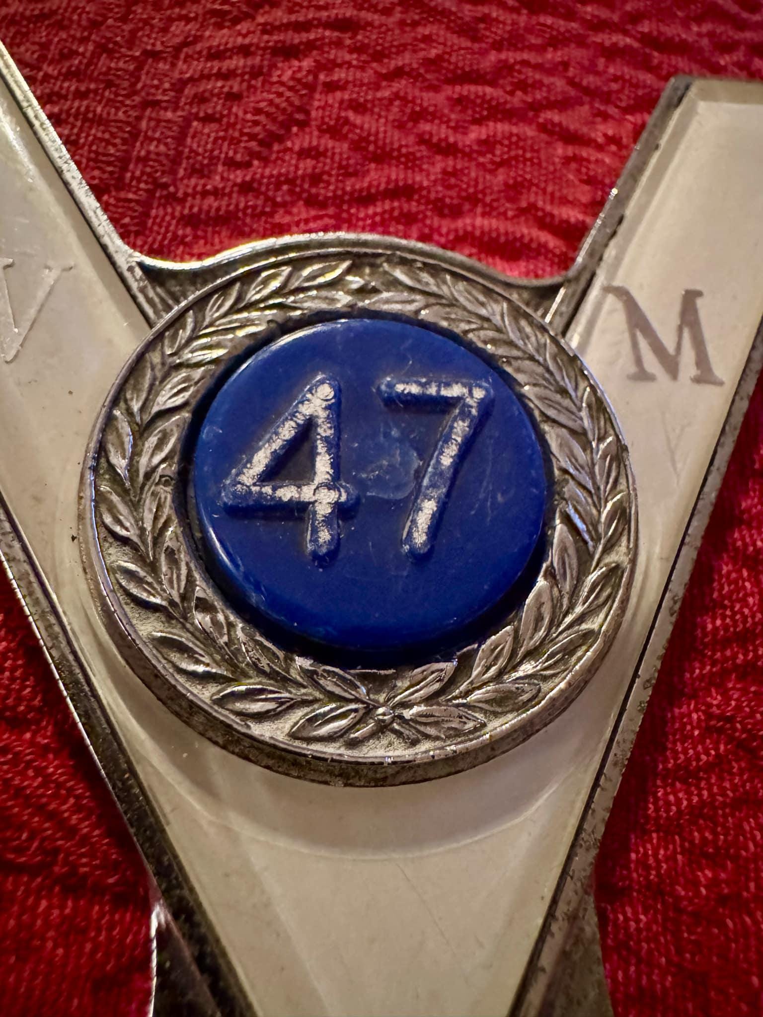 Veteran Motorists Association 47 Year Club Badge Emblem, English