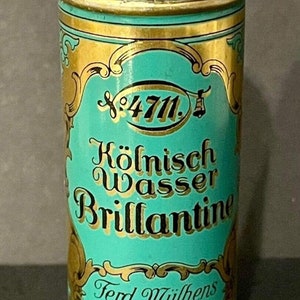 Vintage Brillantine KOLNISCH WASSER No 4711, Unused, With Original Tin Box