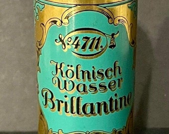Vintage Brillantine KOLNISCH WASSER No 4711, Unused, With Original Tin Box