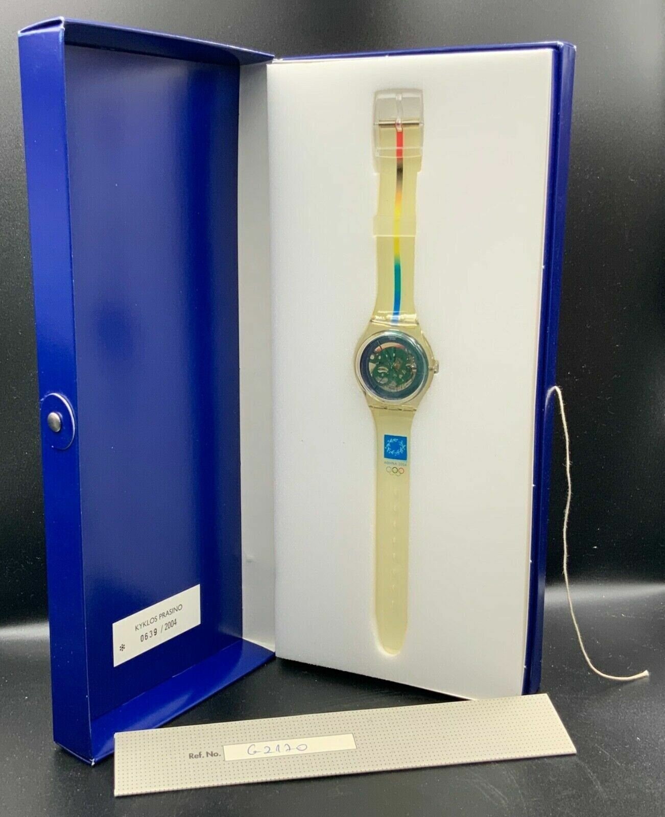 Swatch Watch Athens 2004 Olympic Games (0639/2004) Kyklos Prasino
