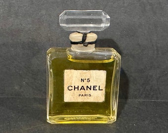 Vintage CHANEL No5 Perfume EXTRAIT 14ml-1/2 fl oz, años 50 sellado sin caja ¡RARO!