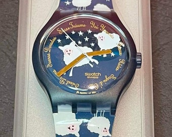 SWATCH X-Large 44mm BLACK SHEEP Too, Sweet Dreams, 2001, Nieuwstaat, Boxed