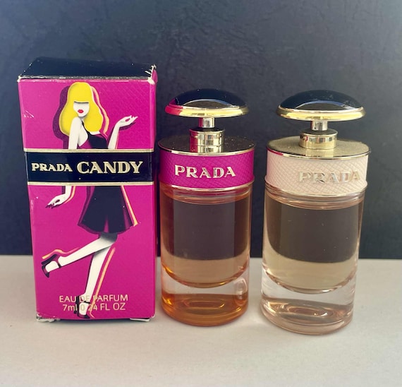 PRADA Candy Lot of 2 Miniatures Eau De Parfum 7ml 0.24oz Spray One
