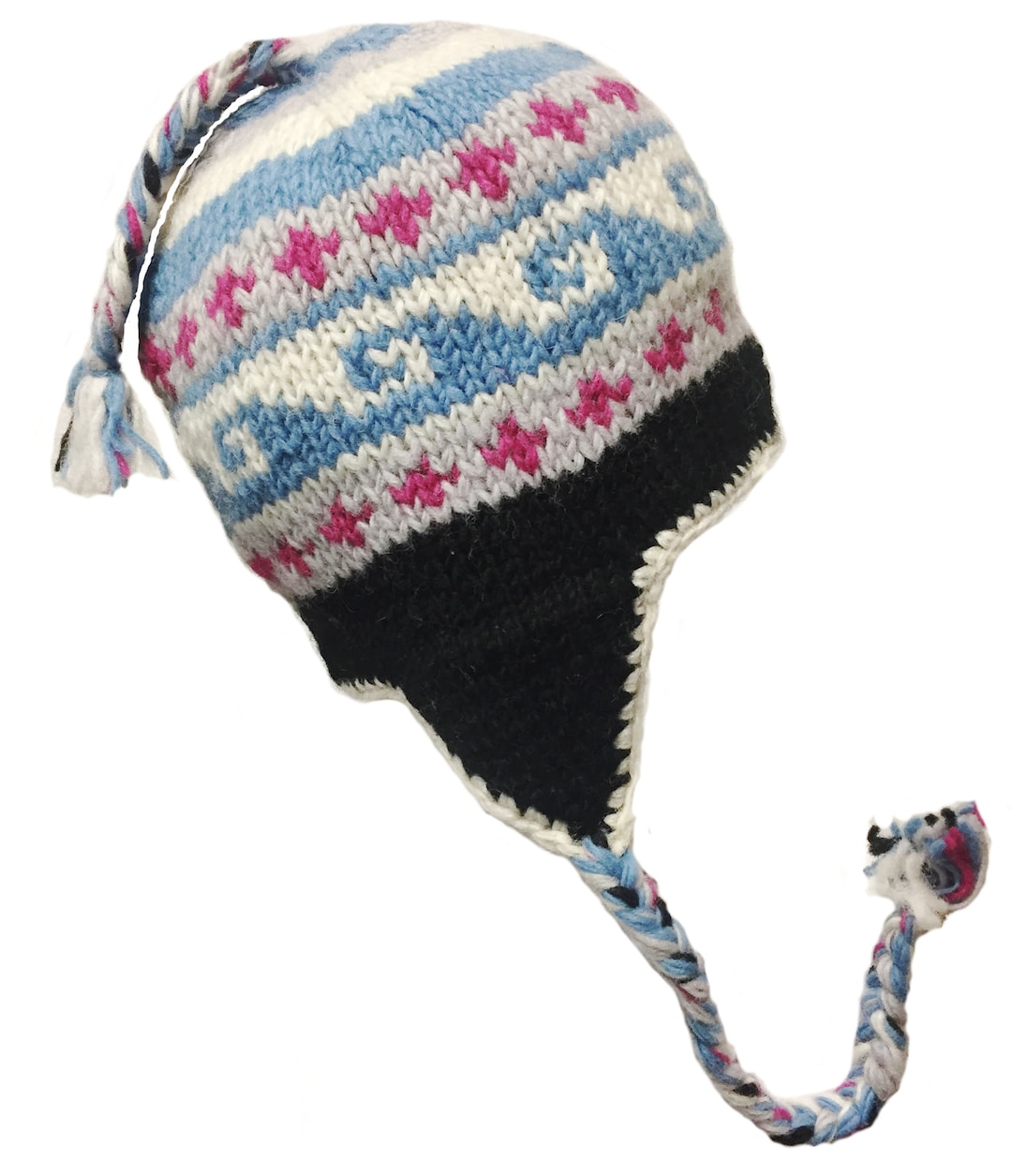 Waves Sherpa Hats With Ear Flaps Etsy